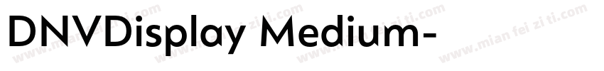 DNVDisplay Medium字体转换